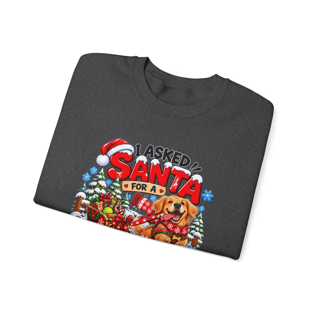 I Asked for A Longer Walk Christmas Crewneck Sweatshirt
