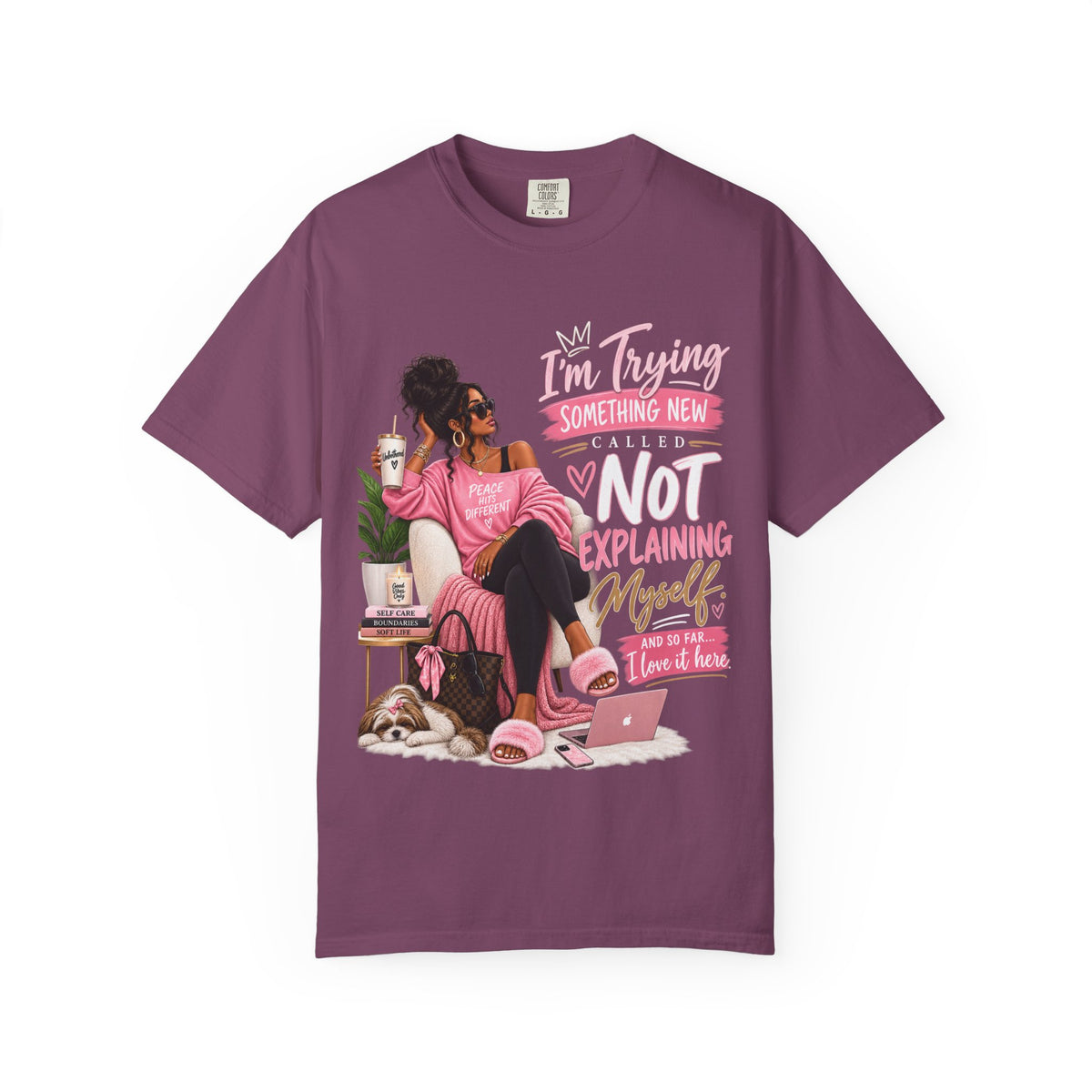 I'm Trying Something New Called Not Explaining Myself Shirt, Self Care Boundaries Tee