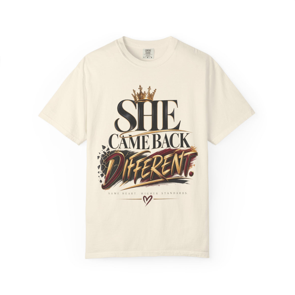 She Came Back Different Crown Graphic Statement Shirt