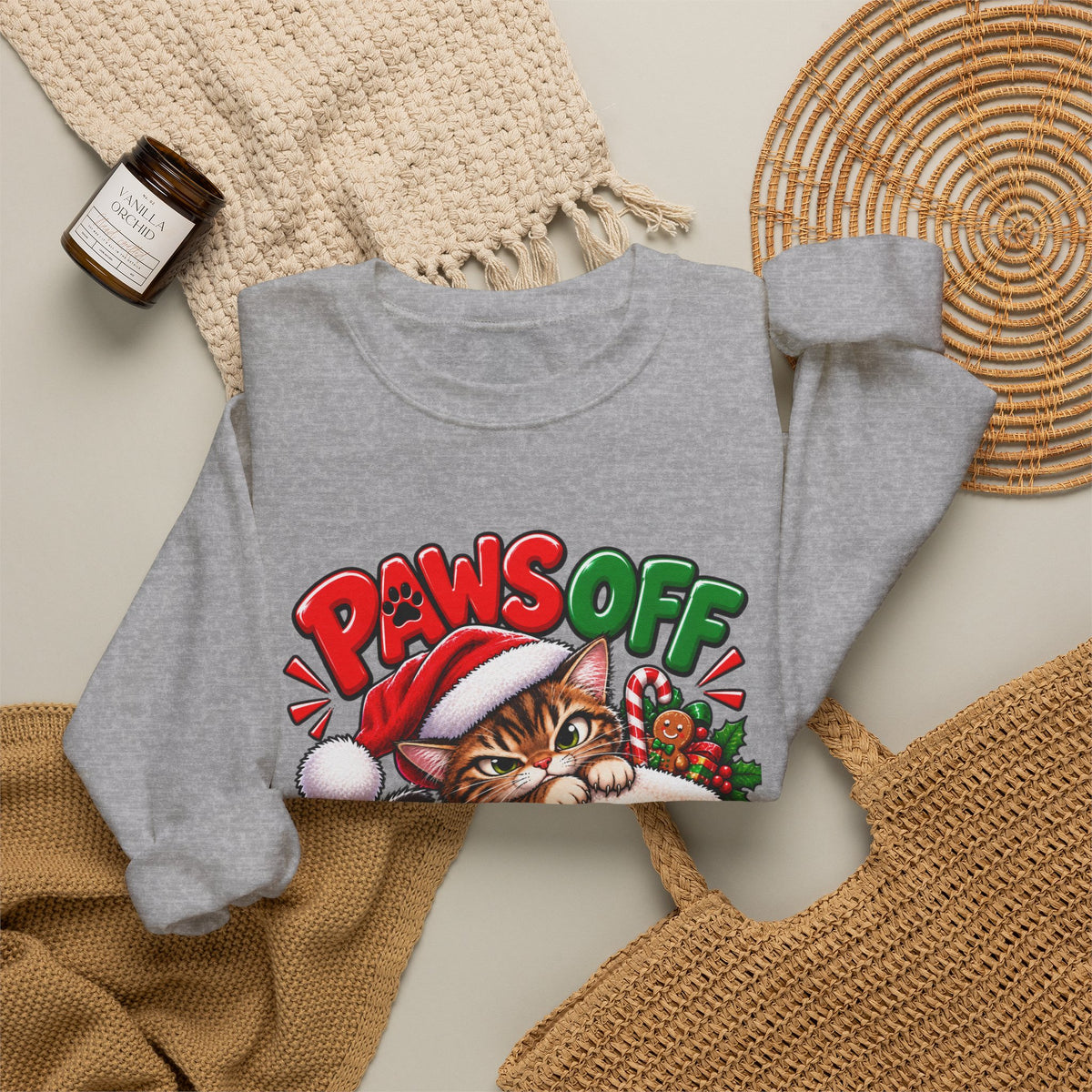 Paws Off My Stocking Christmas Sweatshirt