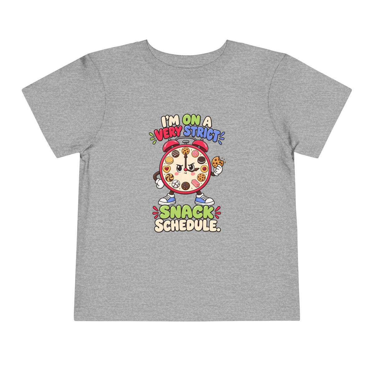 Im On A Very Strict Snack Schedule Kids Shirt, Funny Toddler Tee, Cookie Lover Gift