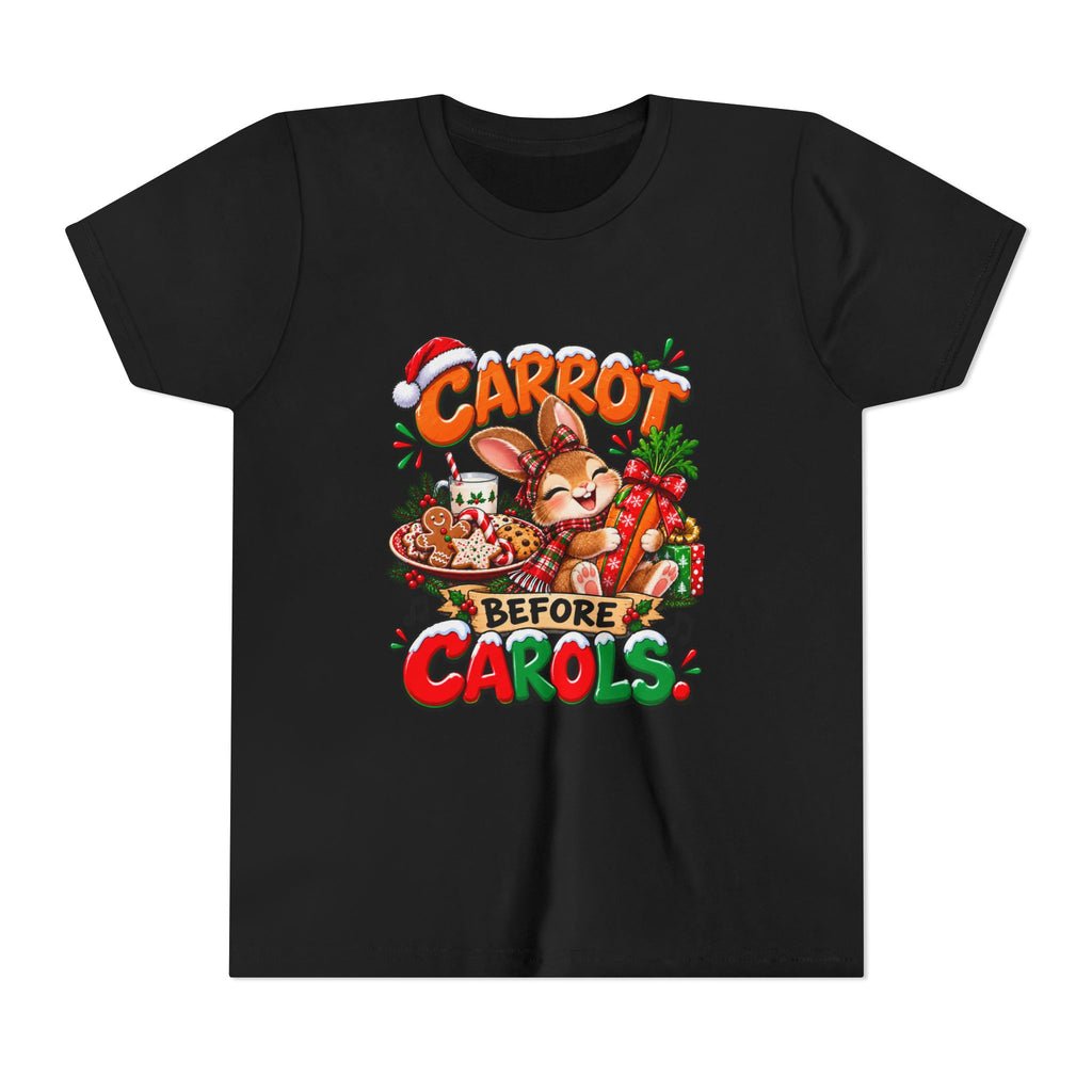 Carrot Before Carol's Kids Christmas Shirt