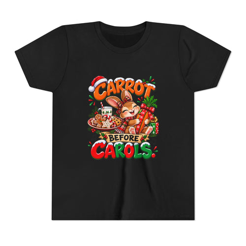 Carrot Before Carol's Kids Christmas Shirt
