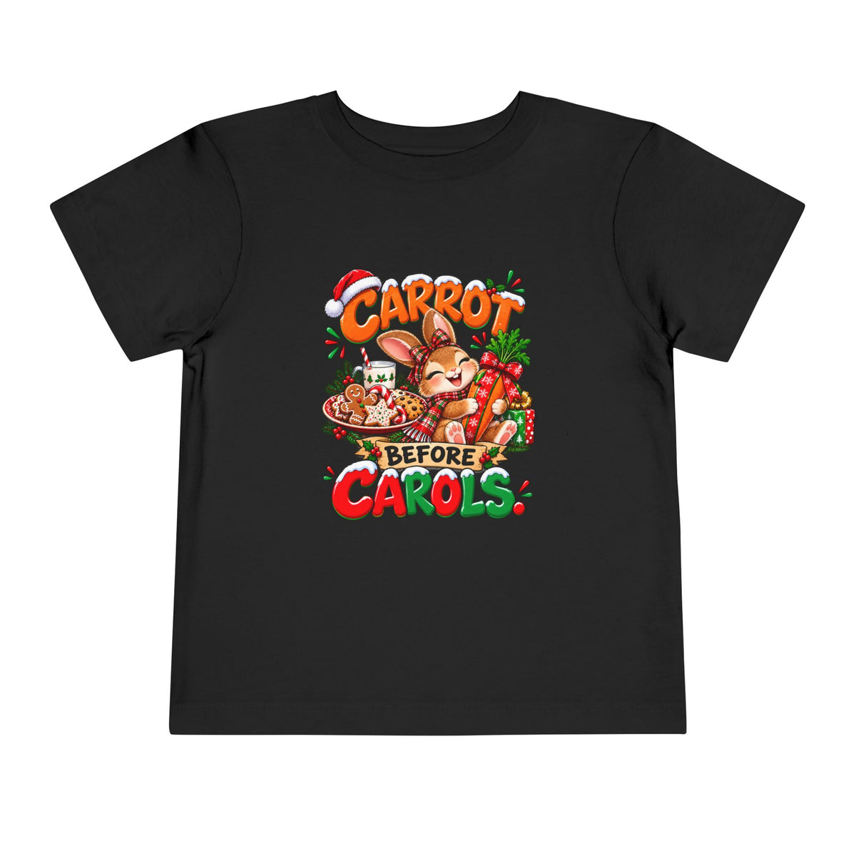 Carrot Before Carol's Toddler  Christmas Shirt