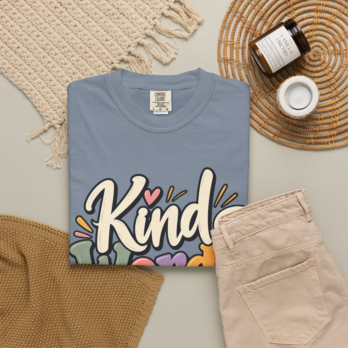 Kind Words Matter Positive Inspirational Graphic T-Shirt