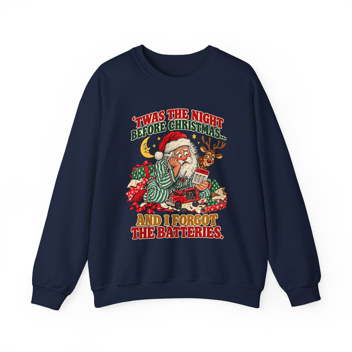 Forget The Batteries Vintage Christmas Sweatshirt
