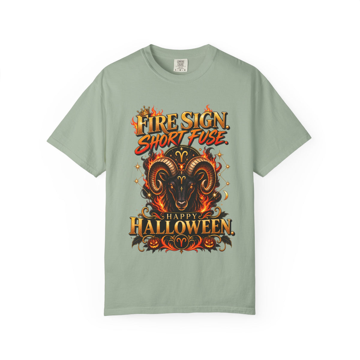 Fire Sign Short Fuse Halloween Shirt, Funny Aries Zodiac Tee, Astrology Lover Gift