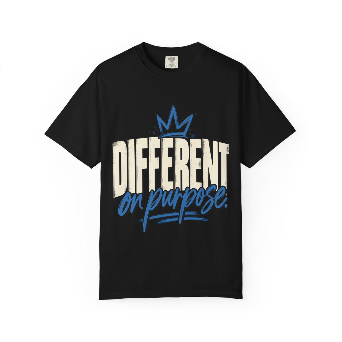 Different On Purpose Shirt, Bold Crown Inspirational Graphic Tee