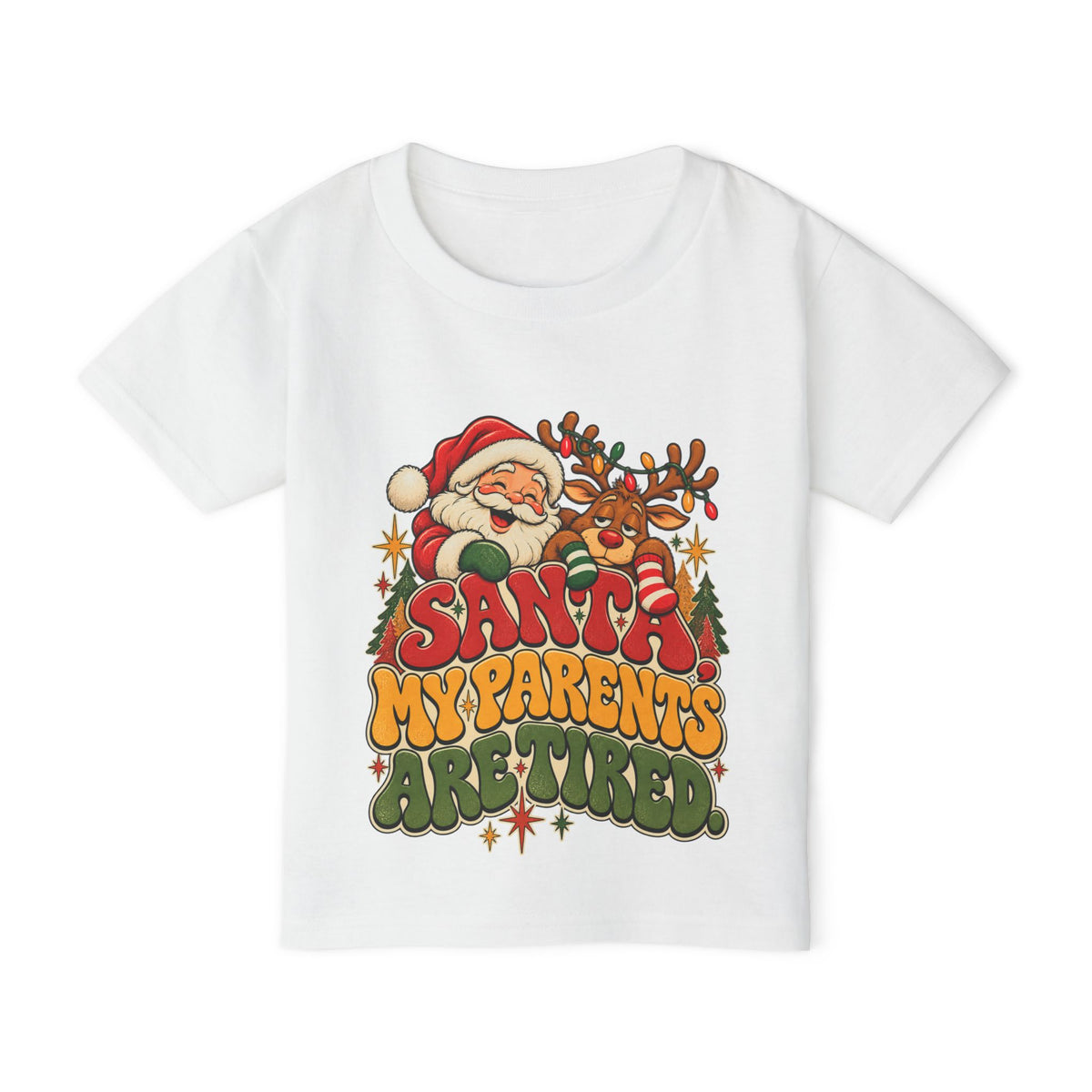 Santa, My Parents are Tired Christmas Toddler Shirt