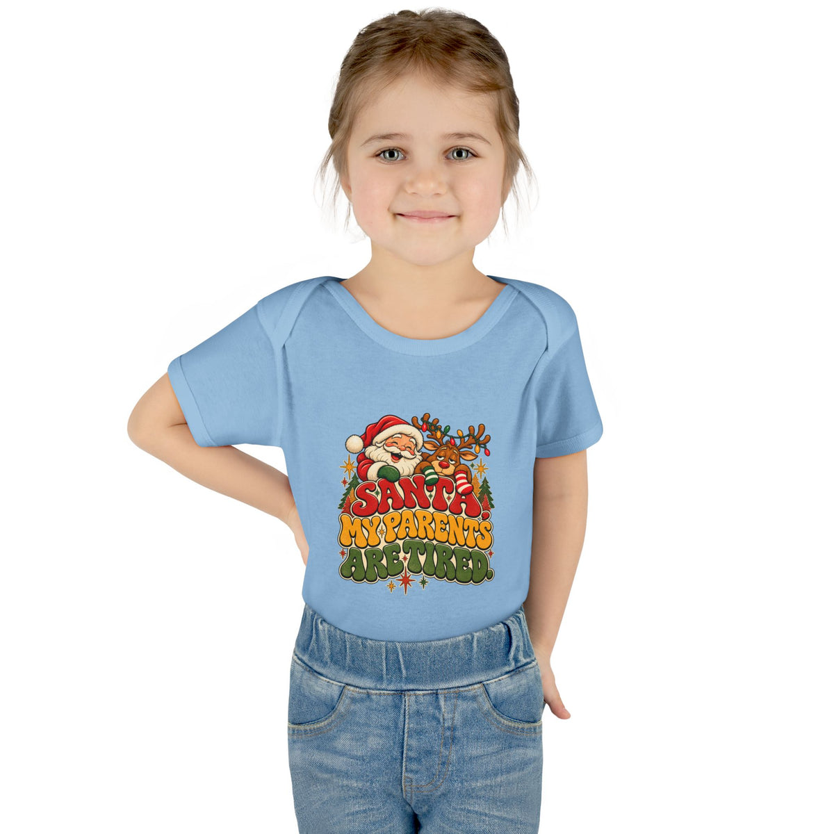Santa, My Parents are Tired Christmas Bodysuit