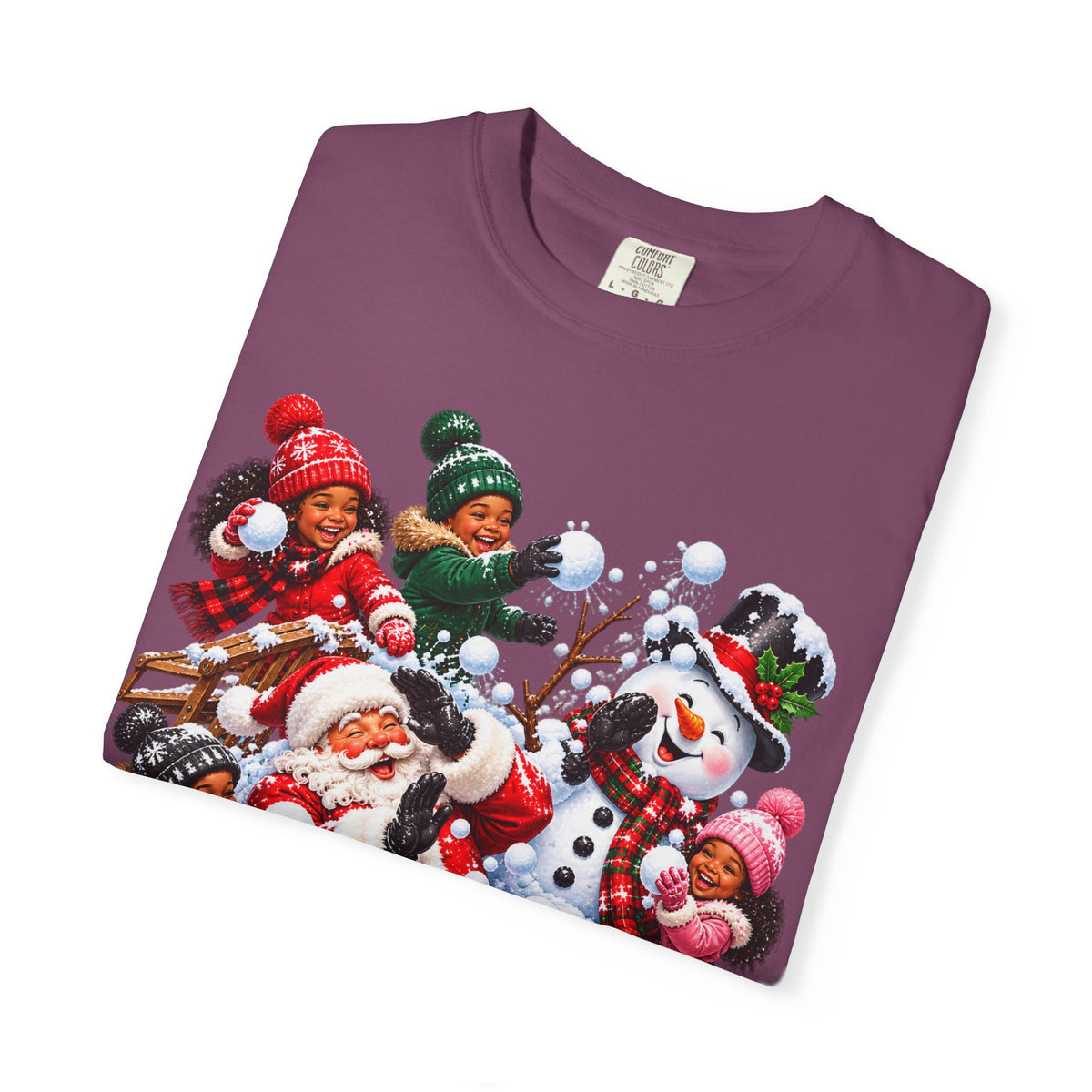 Santa Snowball Fight Christmas Shirt