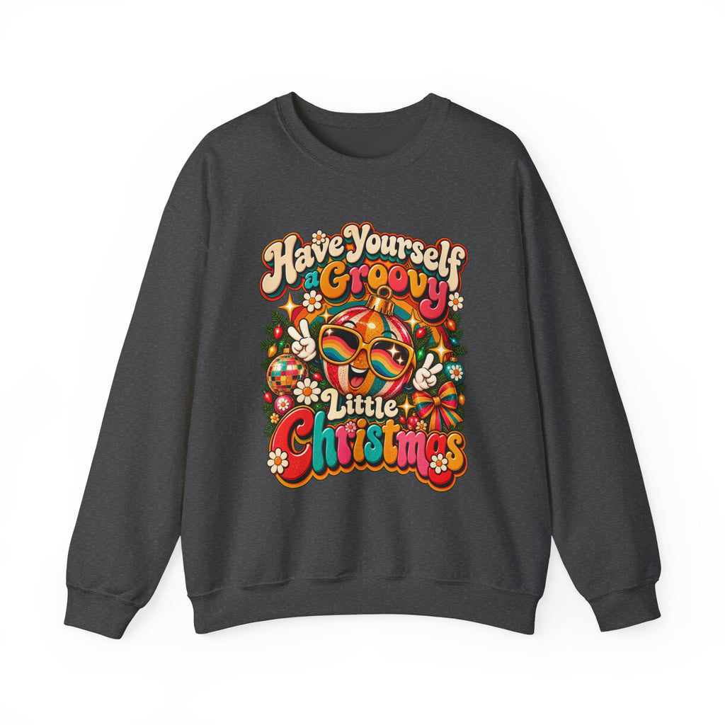Have Yourself A Groovy Little Christmas Retro Holiday Tee