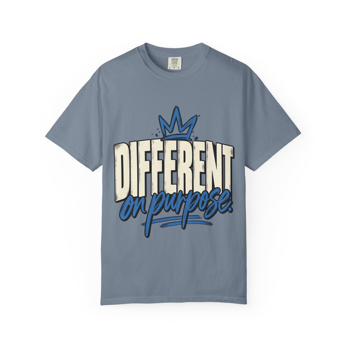 Different On Purpose Shirt, Bold Crown Inspirational Graphic Tee