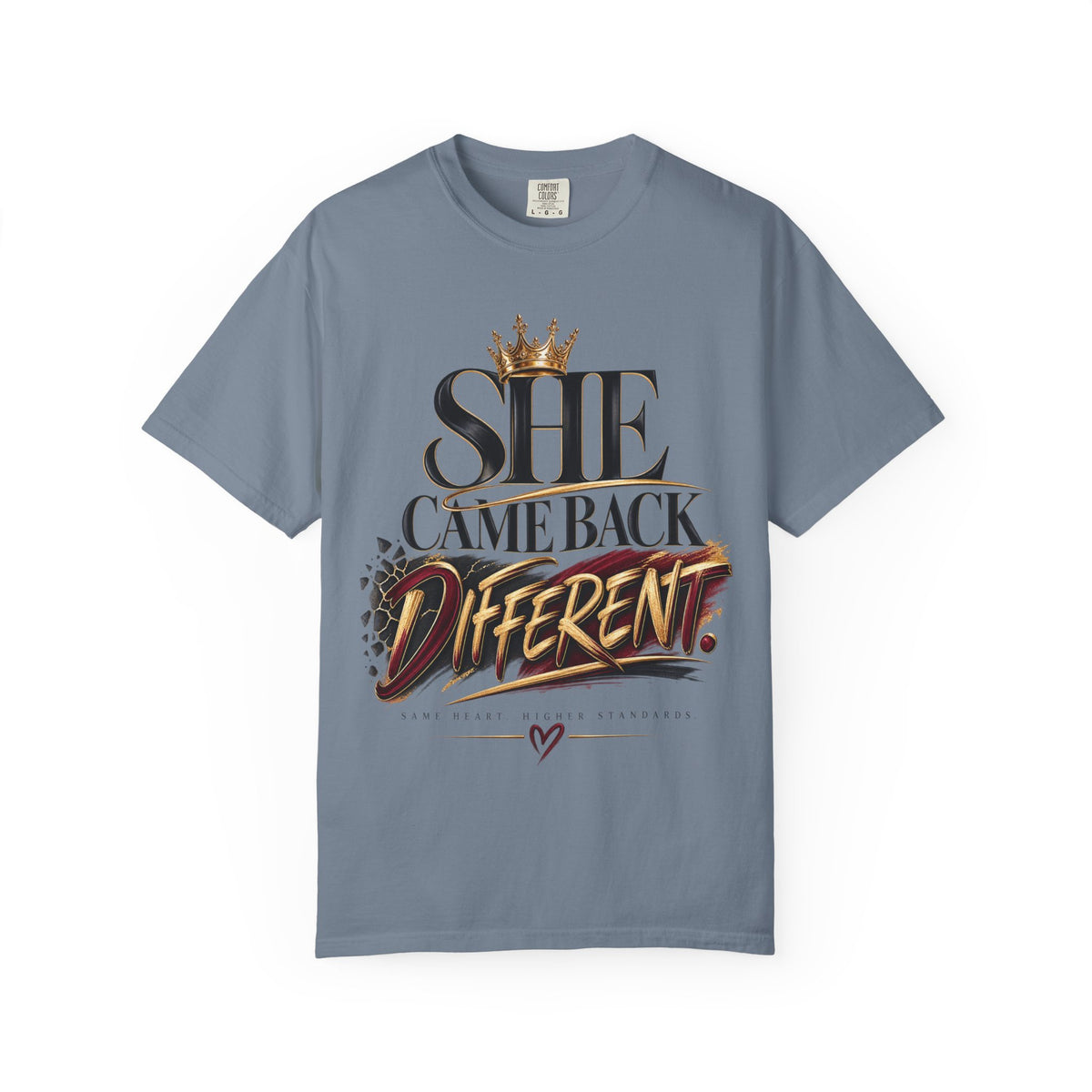 She Came Back Different Crown Graphic Statement Shirt