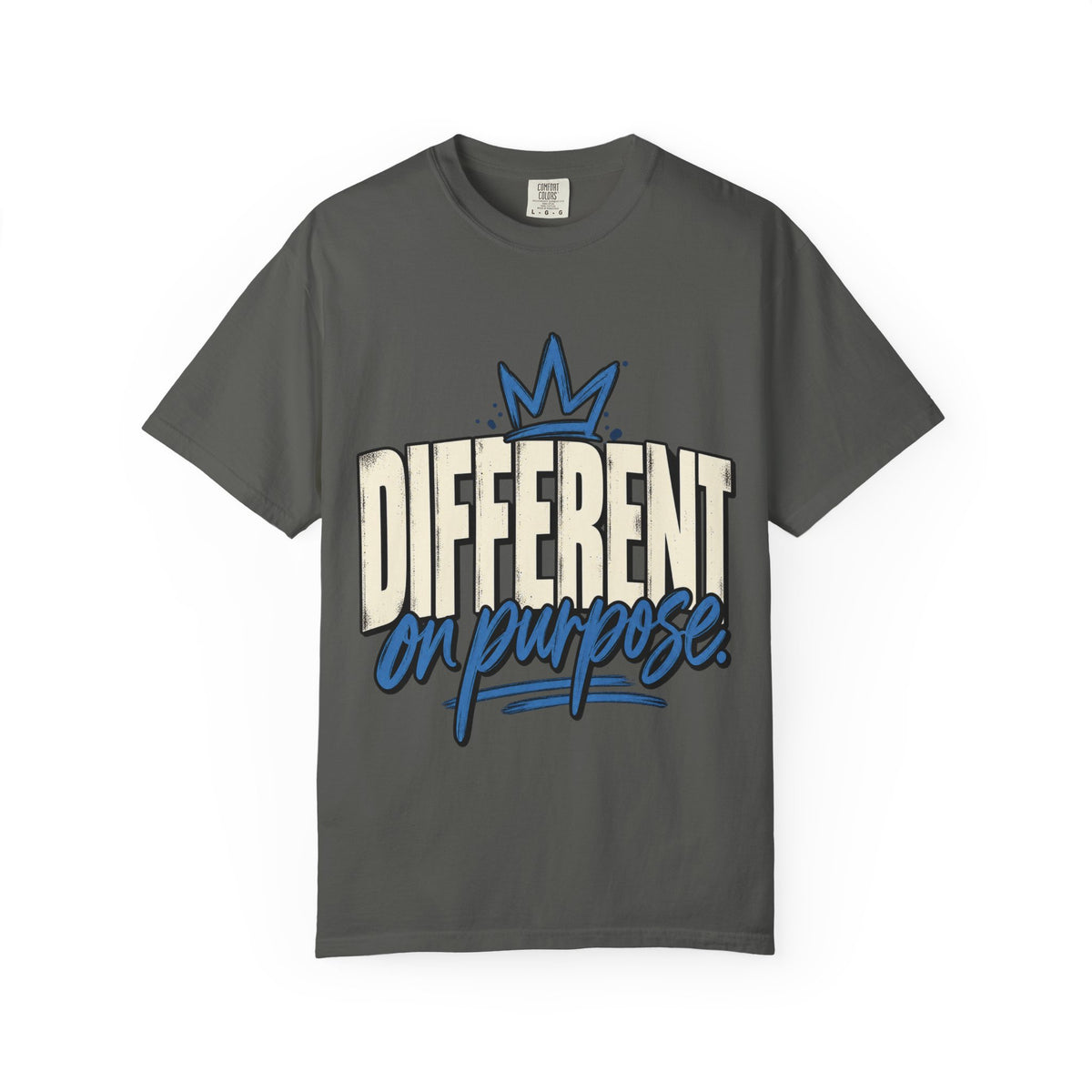 Different On Purpose Shirt, Bold Crown Inspirational Graphic Tee