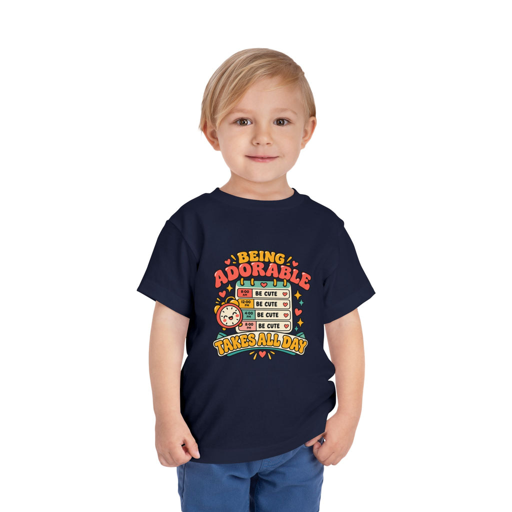 Being Adorable Takes All Day Shirt, Funny Toddler Tee, Cute Kids Graphic Tee, Daycare Outfit
