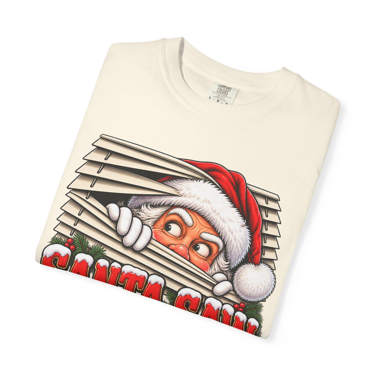 Santa Saw Everything Awkward Christmas Shirt