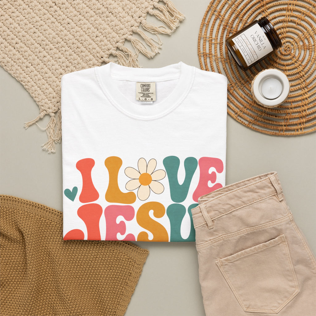 I Love Jesus More Than I Can Put On This Shirt, Retro Christian Tee