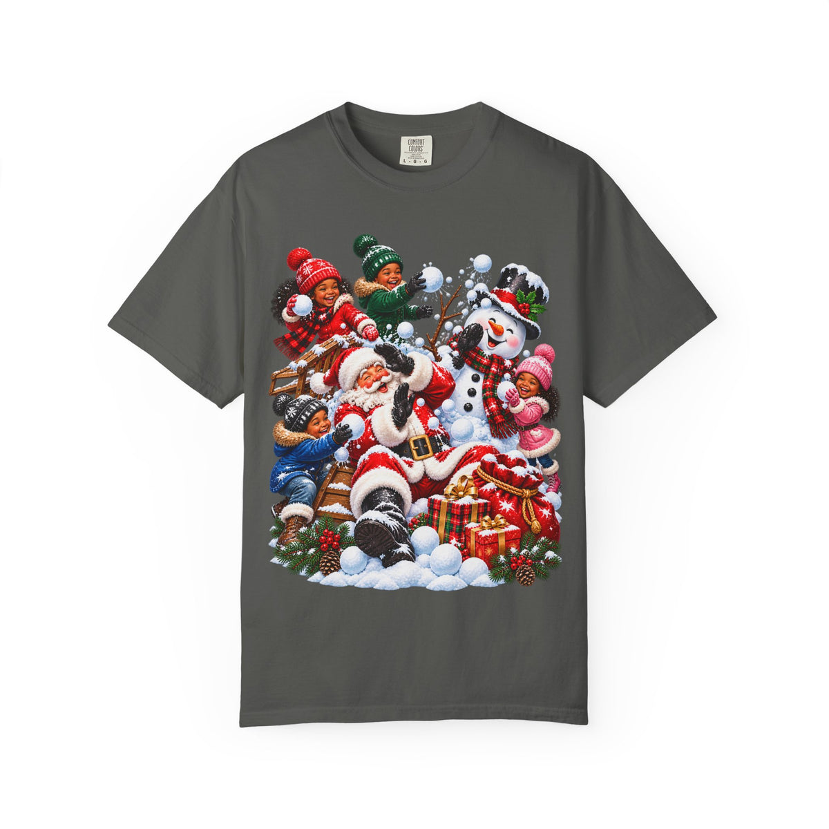 Santa Snowball Fight Christmas Shirt