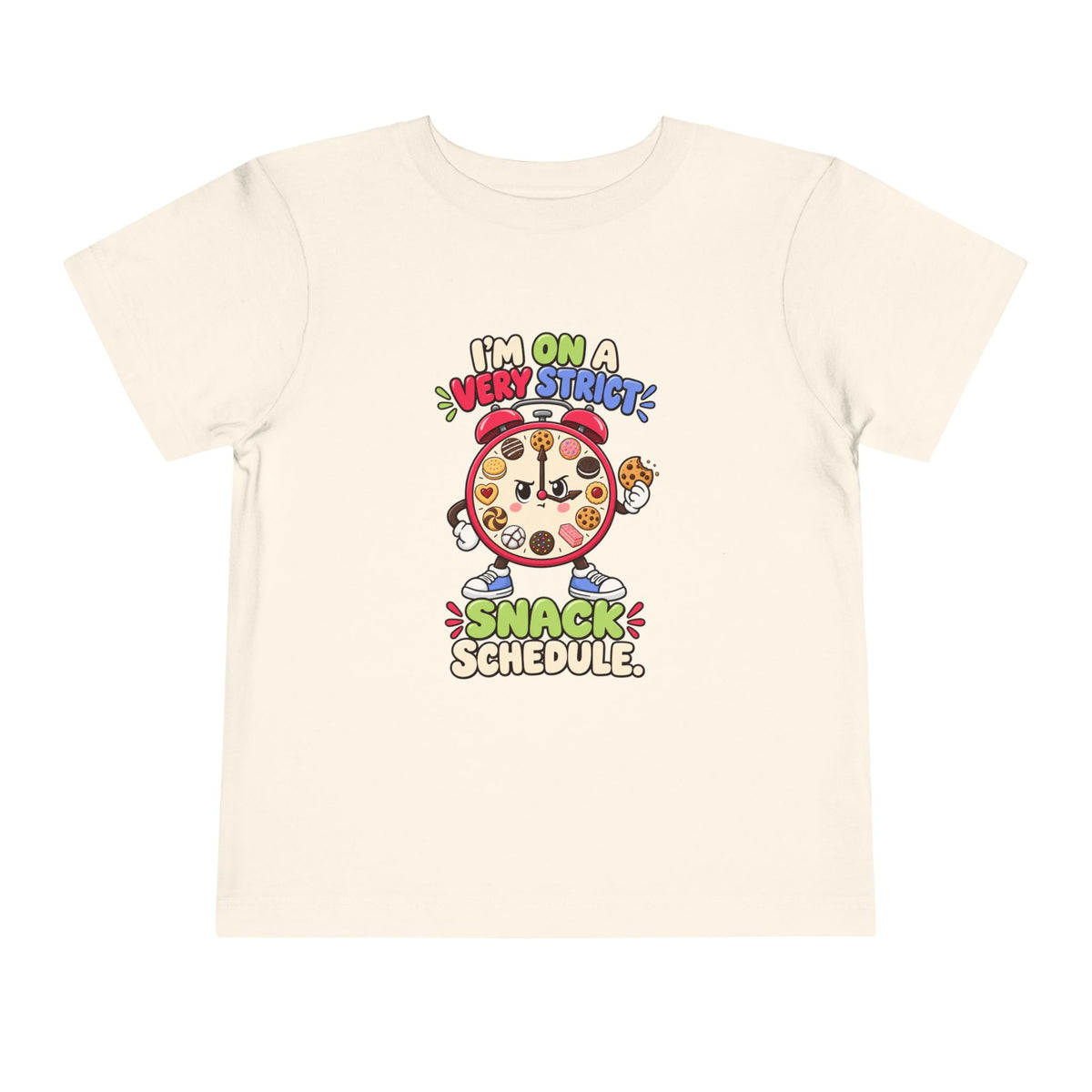 Im On A Very Strict Snack Schedule Kids Shirt, Funny Toddler Tee, Cookie Lover Gift