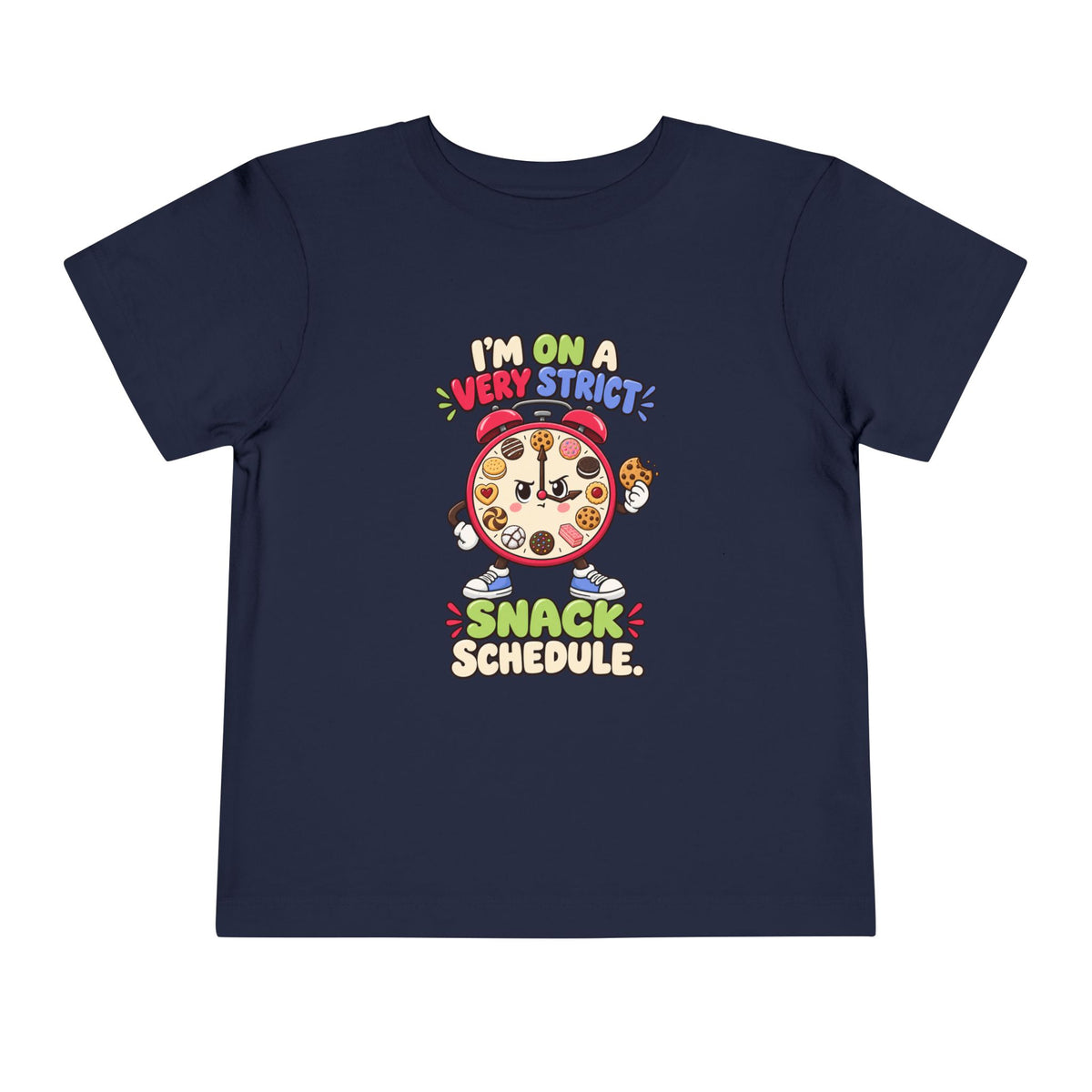 Im On A Very Strict Snack Schedule Kids Shirt, Funny Toddler Tee, Cookie Lover Gift