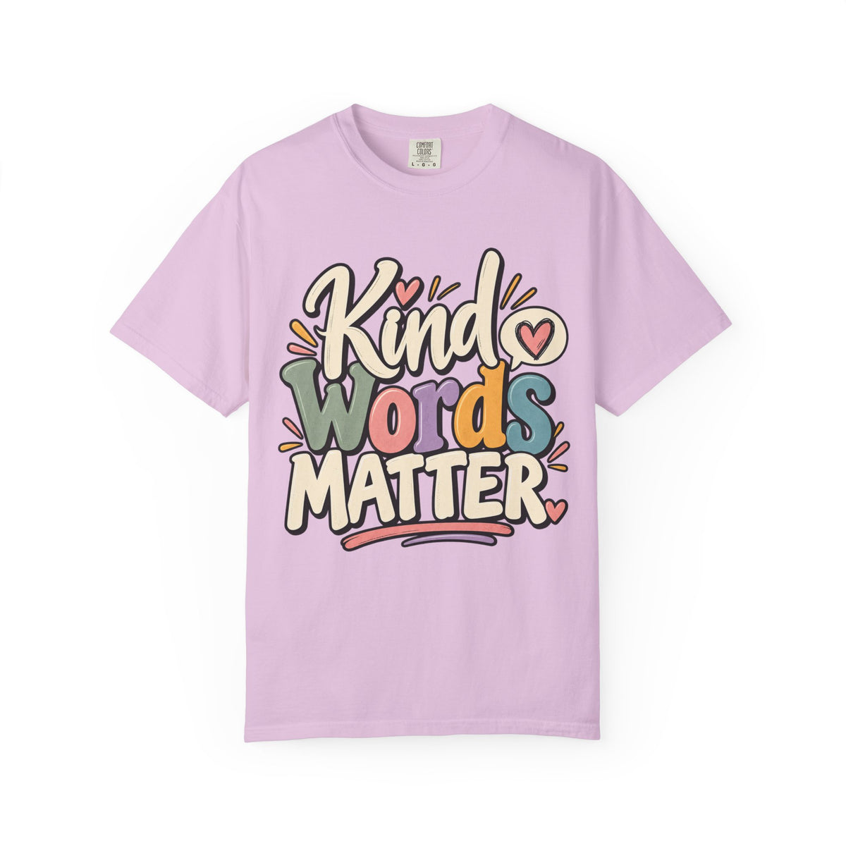 Kind Words Matter Positive Inspirational Graphic T-Shirt