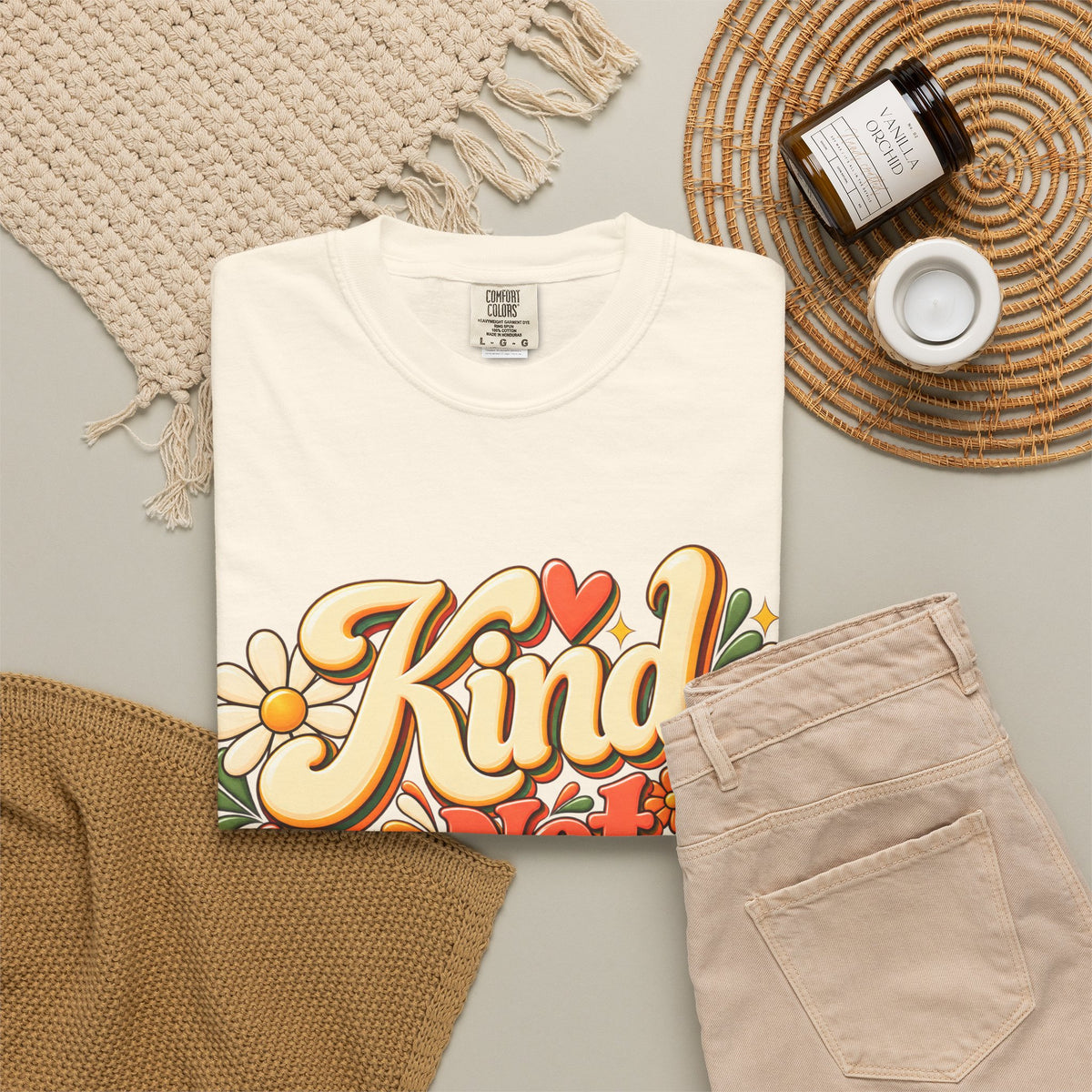 Kind Not Convenient Retro Inspirational Graphic Tee