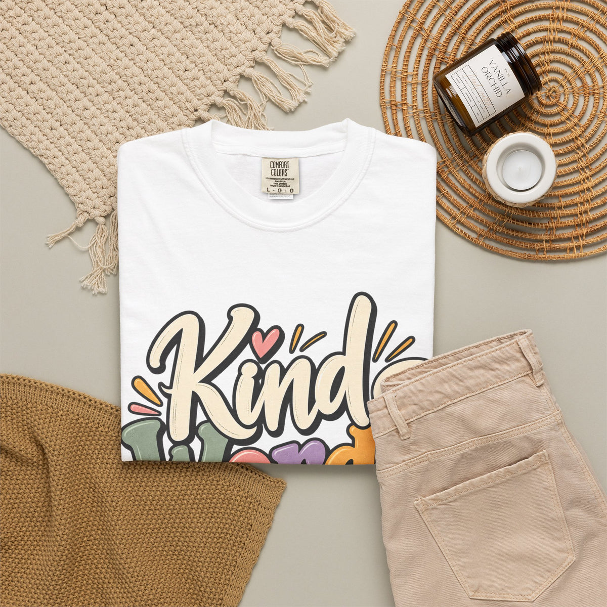 Kind Words Matter Positive Inspirational Graphic T-Shirt