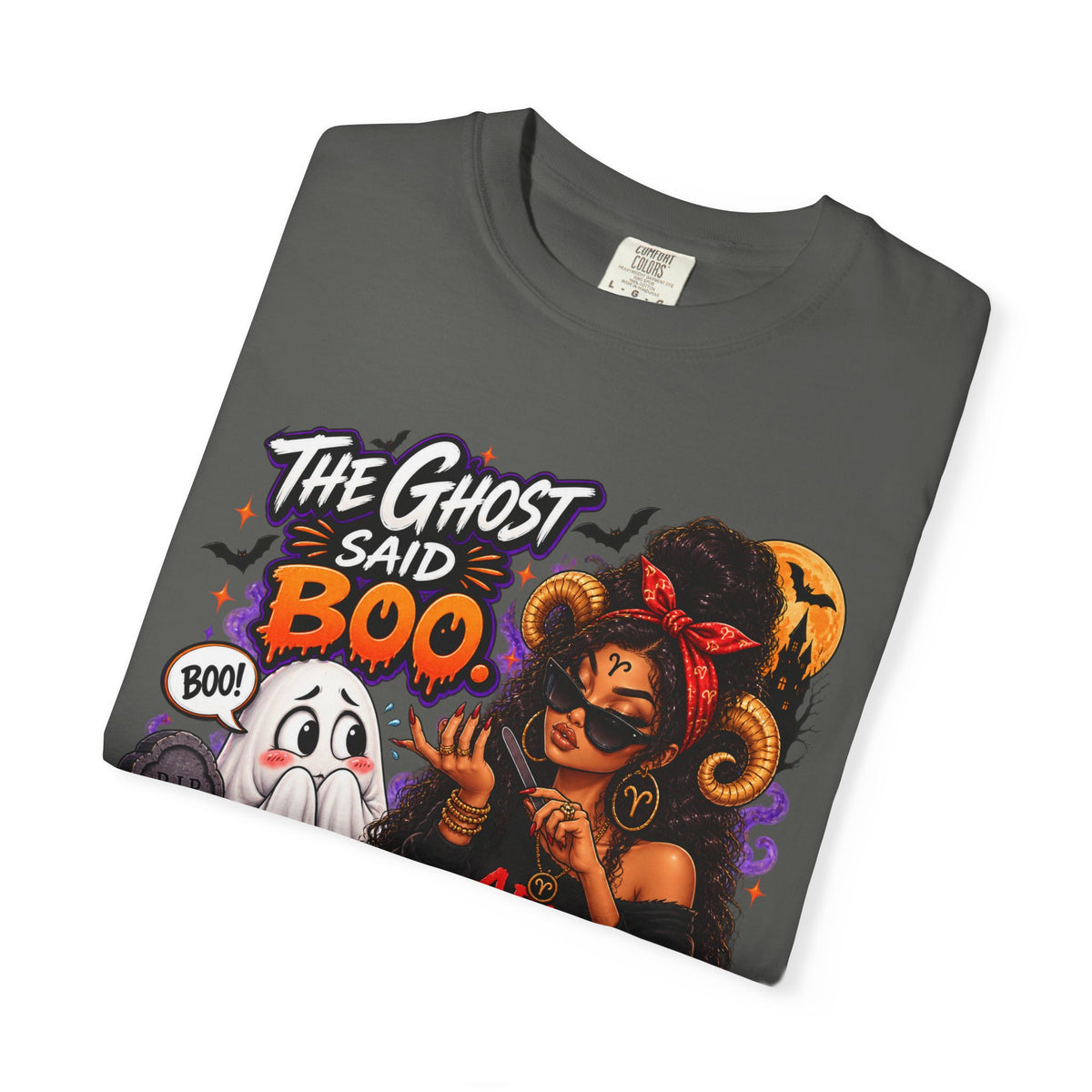 The Ghost Said Boo Aries Said And Shirt, Funny Aries Halloween Tee, Zodiac Astrology Gift