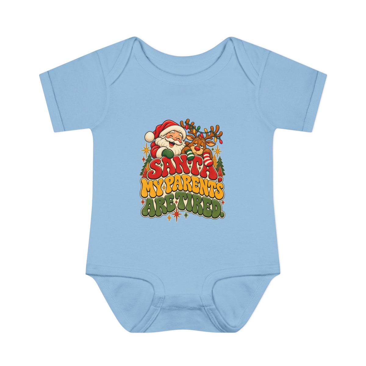 Santa, My Parents are Tired Christmas Bodysuit