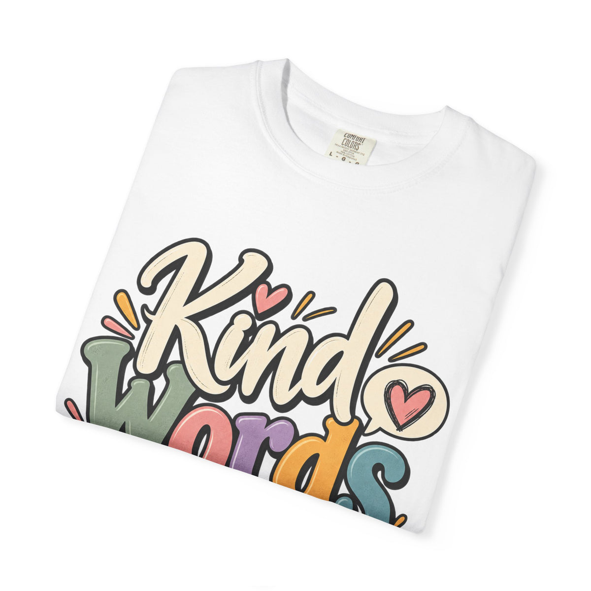 Kind Words Matter Positive Inspirational Graphic T-Shirt