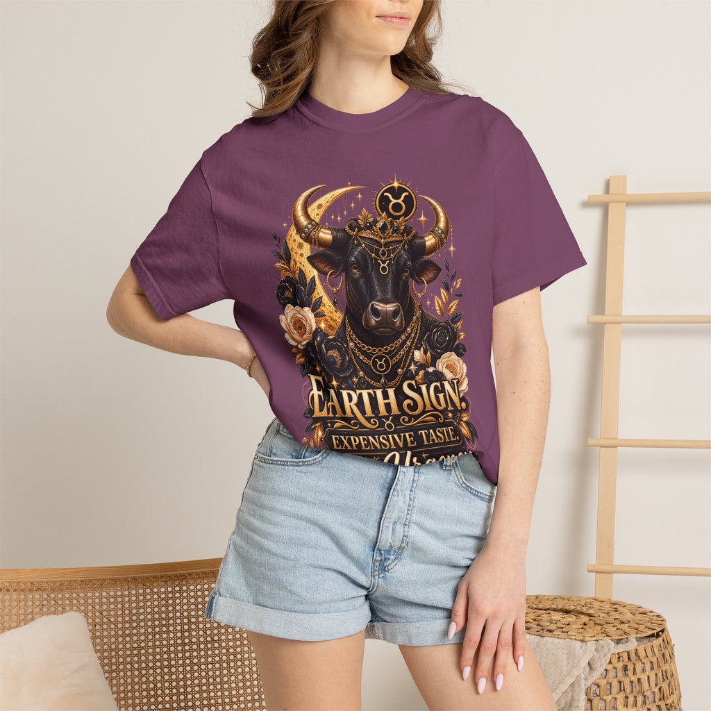 Earth Sign Expensive Taste Zero Urgency Shirt, Taurus Zodiac Tee, Astrology Lover Gift