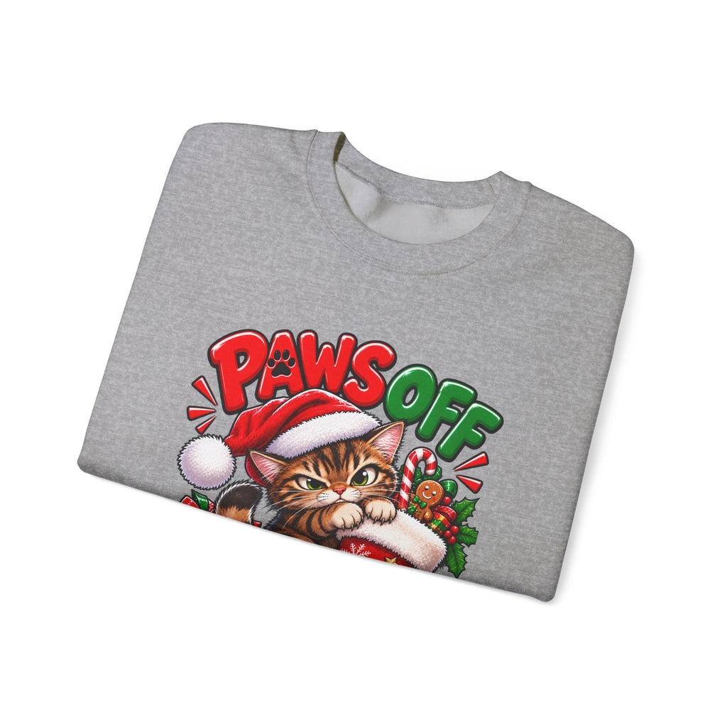 Paws Off My Stocking Christmas Sweatshirt