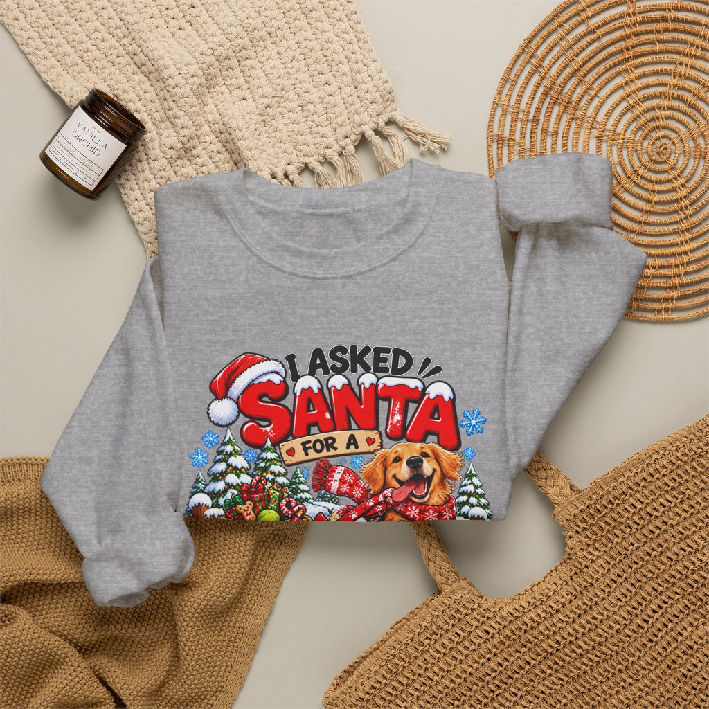 I Asked for A Longer Walk Christmas Crewneck Sweatshirt