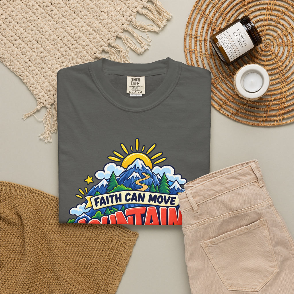 Faith Can Move Moutains Funny  Christian Shirt