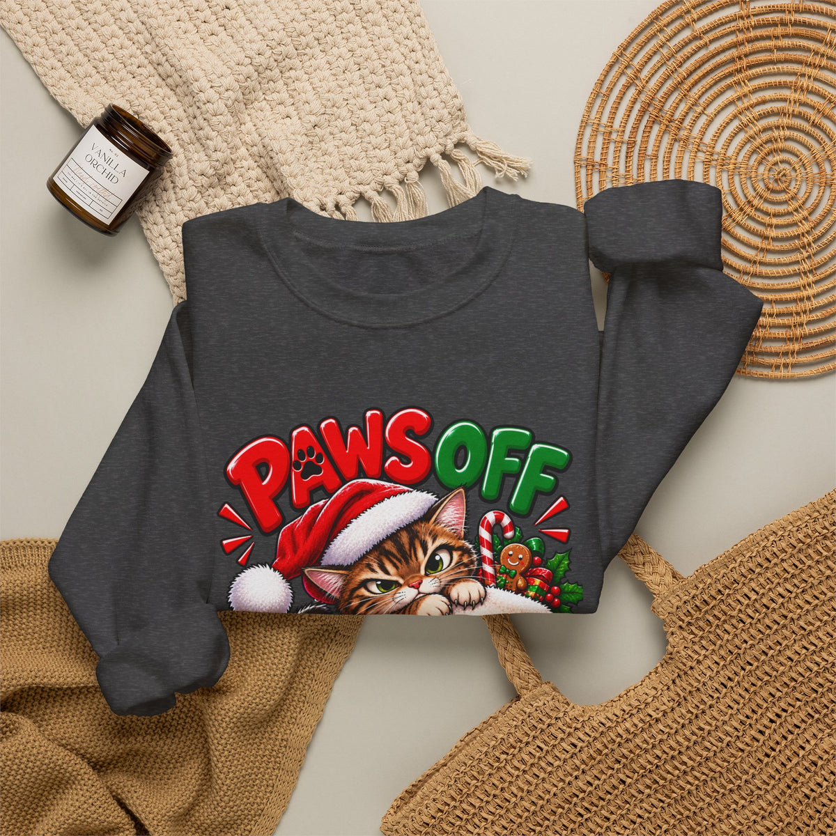 Paws Off My Stocking Christmas Sweatshirt