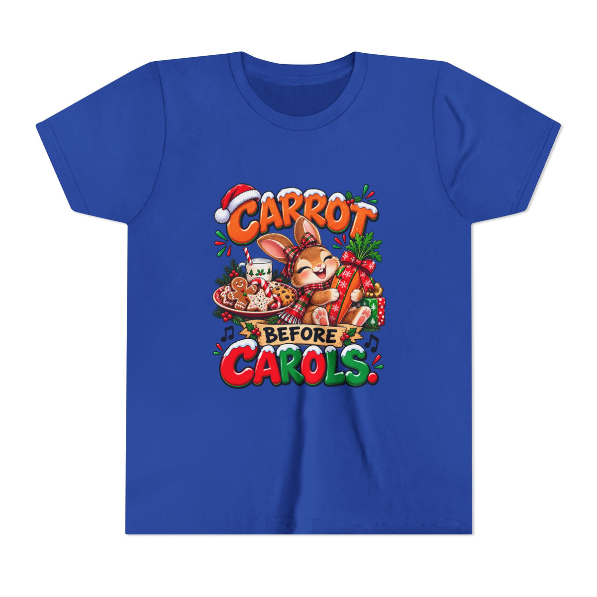 Carrot Before Carol's Kids Christmas Shirt