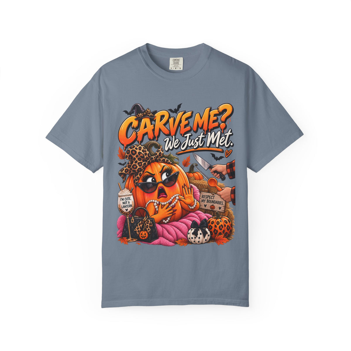 Carve Me? We Just Met Funny Halloween Pumpkin Shirt