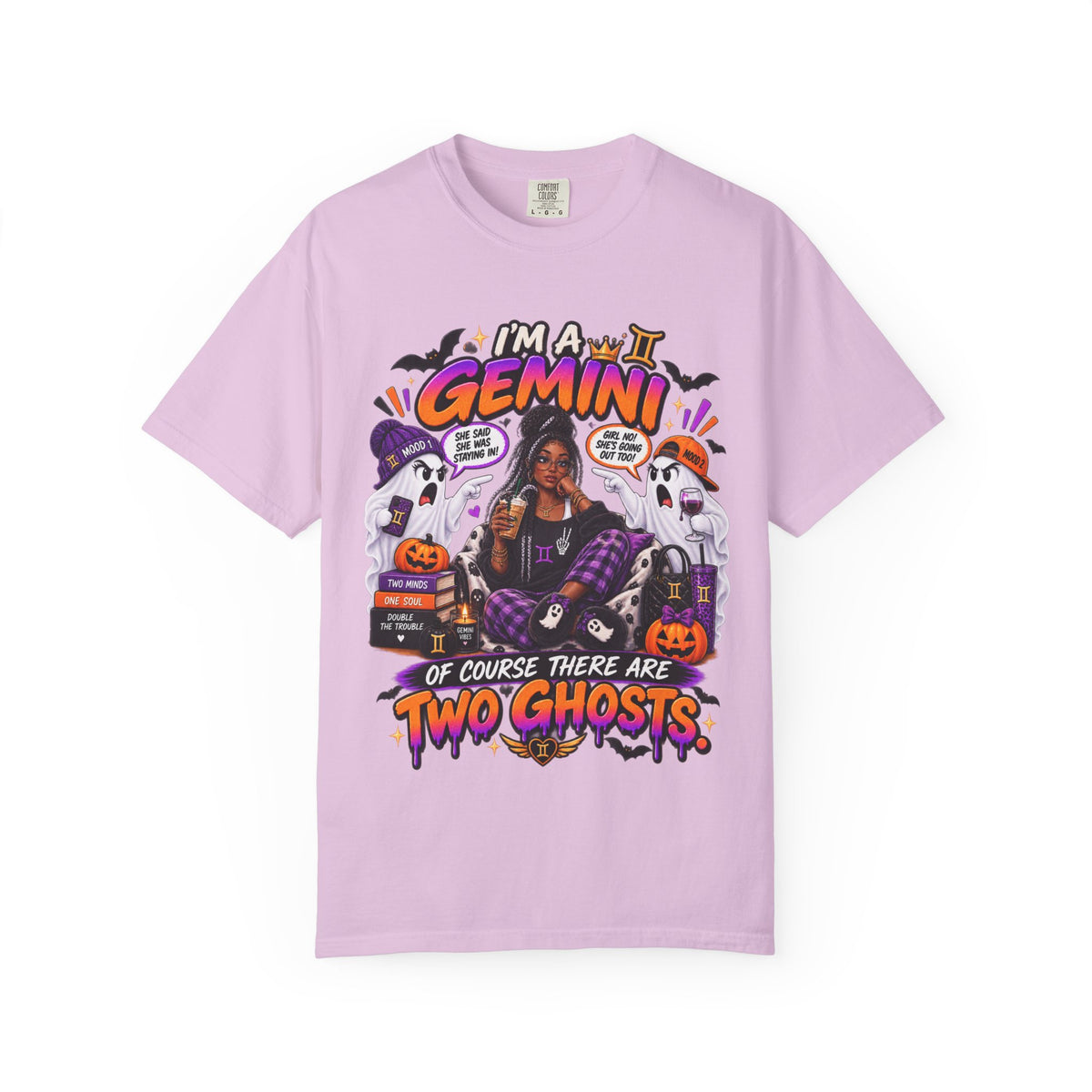 Im a Gemini of Course There are Two Ghosts Shirt, Funny Gemini Halloween Tee, Zodiac Birthday Gift