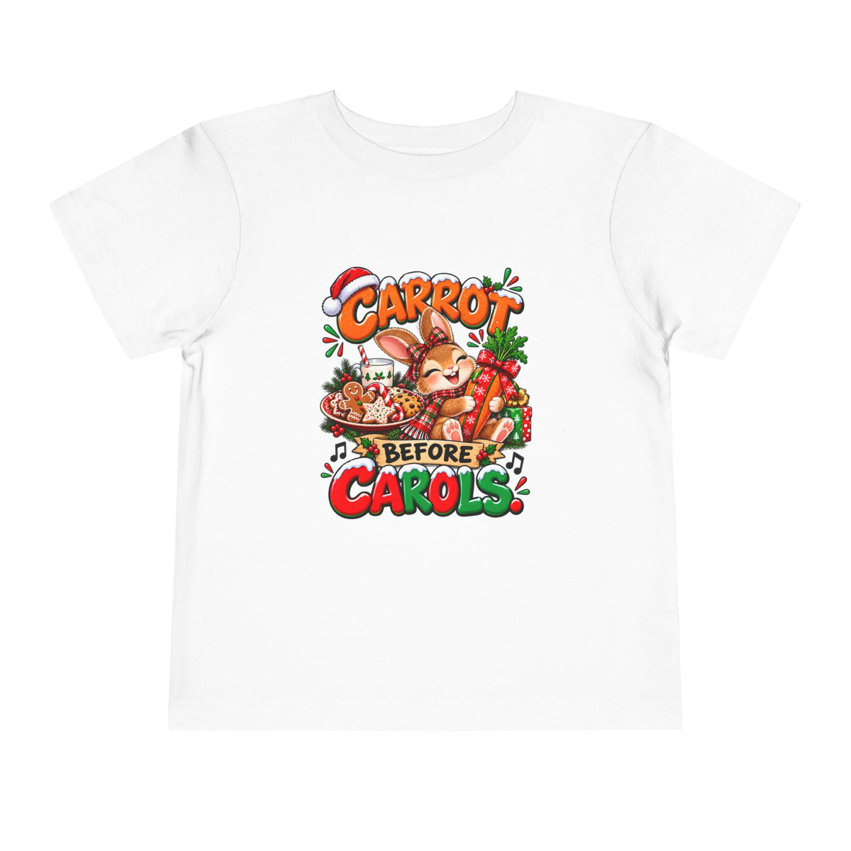 Carrot Before Carol's Toddler  Christmas Shirt
