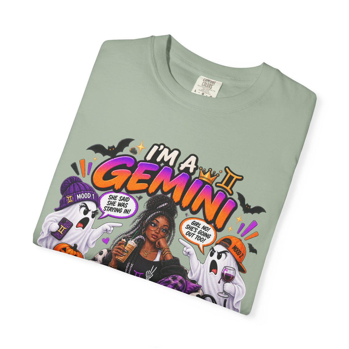Im a Gemini of Course There are Two Ghosts Shirt, Funny Gemini Halloween Tee, Zodiac Birthday Gift