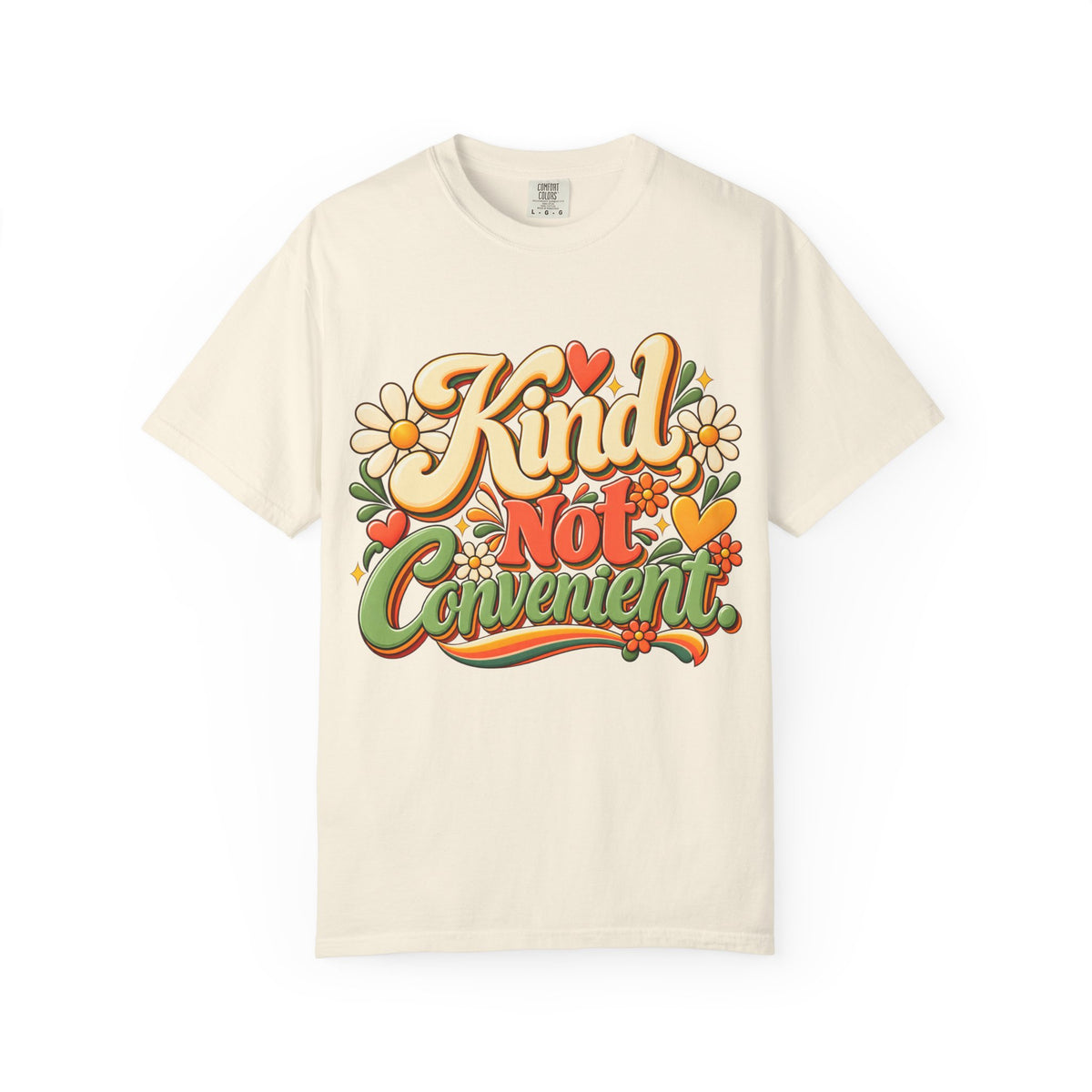Kind Not Convenient Retro Inspirational Graphic Tee