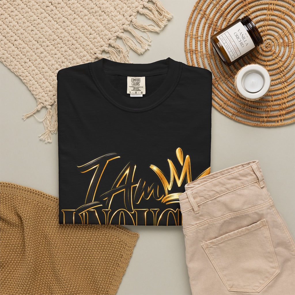 I AM Enough Period Shirt, Self Worth Affirmation Tee, Confidence and Self Love Graphic Tee