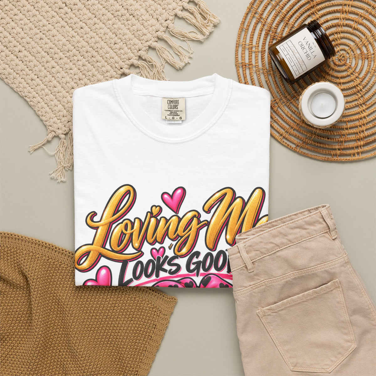Loving Me Looks Good Shirt, Self Love Graphic Tee, Cute Positive Affirmation Tee, Confidence Shirt