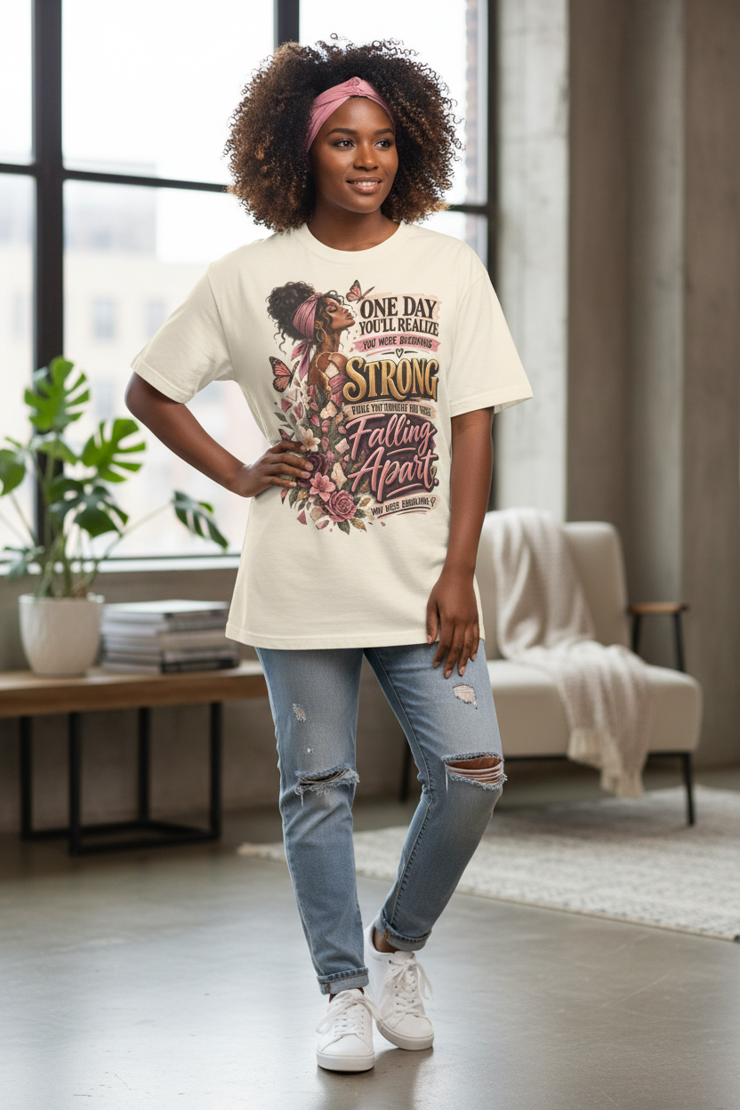One Day You'll Realize You Were Becoming Strong Shirt, Women's Healing Journey Tee