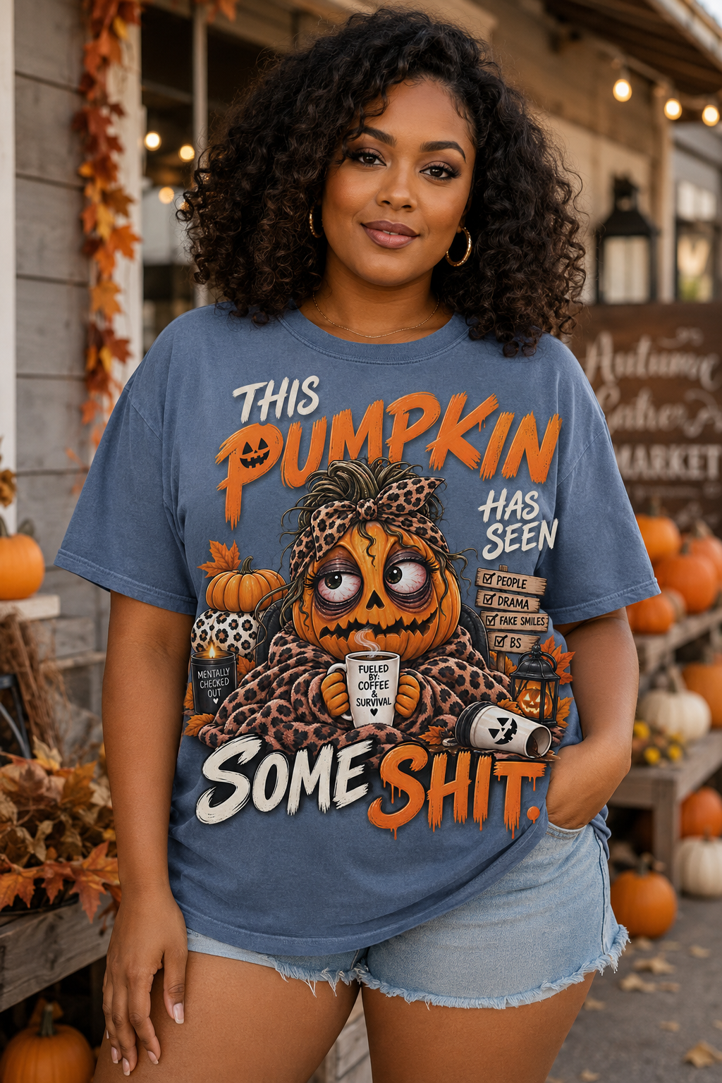 This Pumpkin Has Seen Some Shit Funny Halloween Shirt