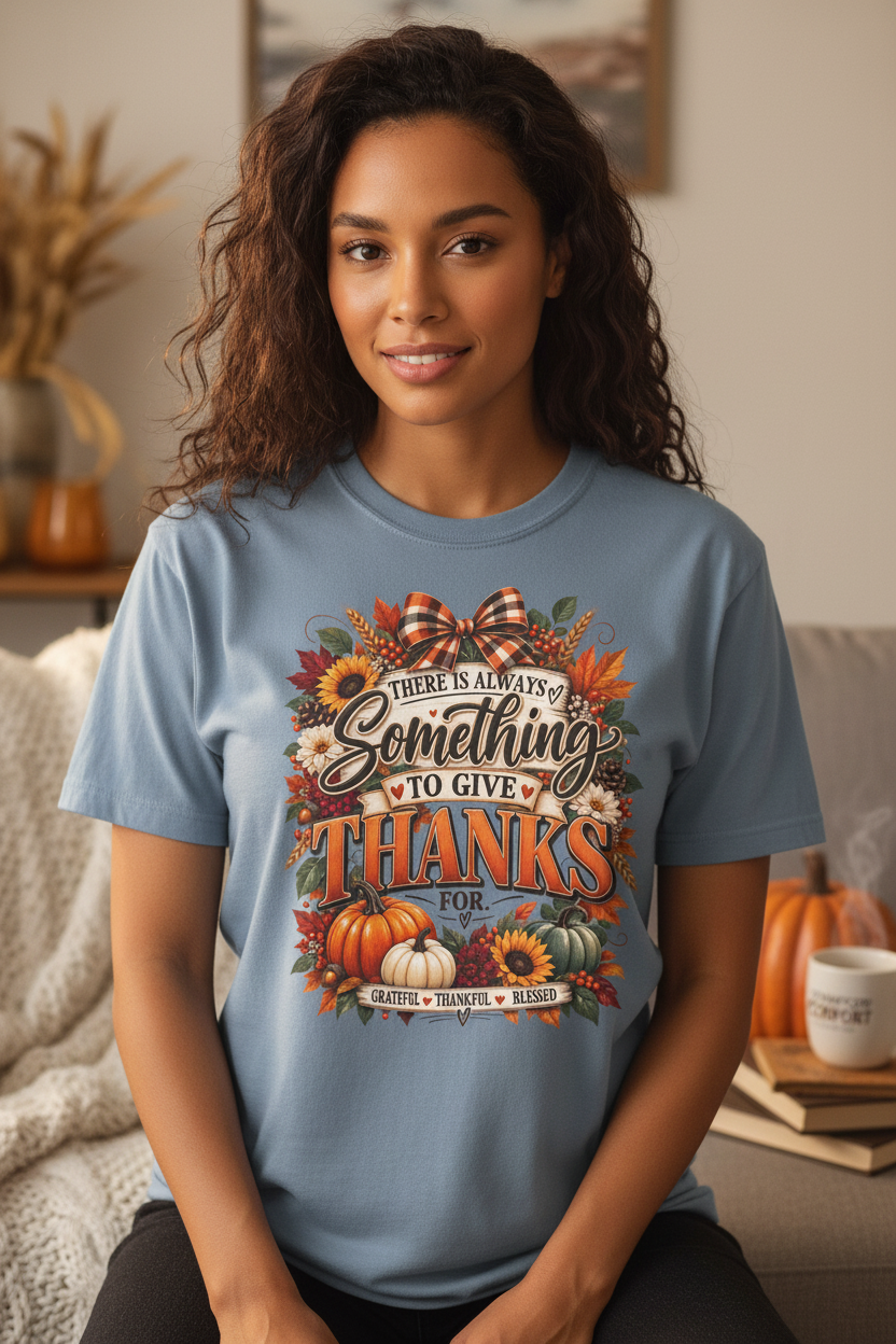 There is Always Something to Give Thanks For - Biracial Model in Bay